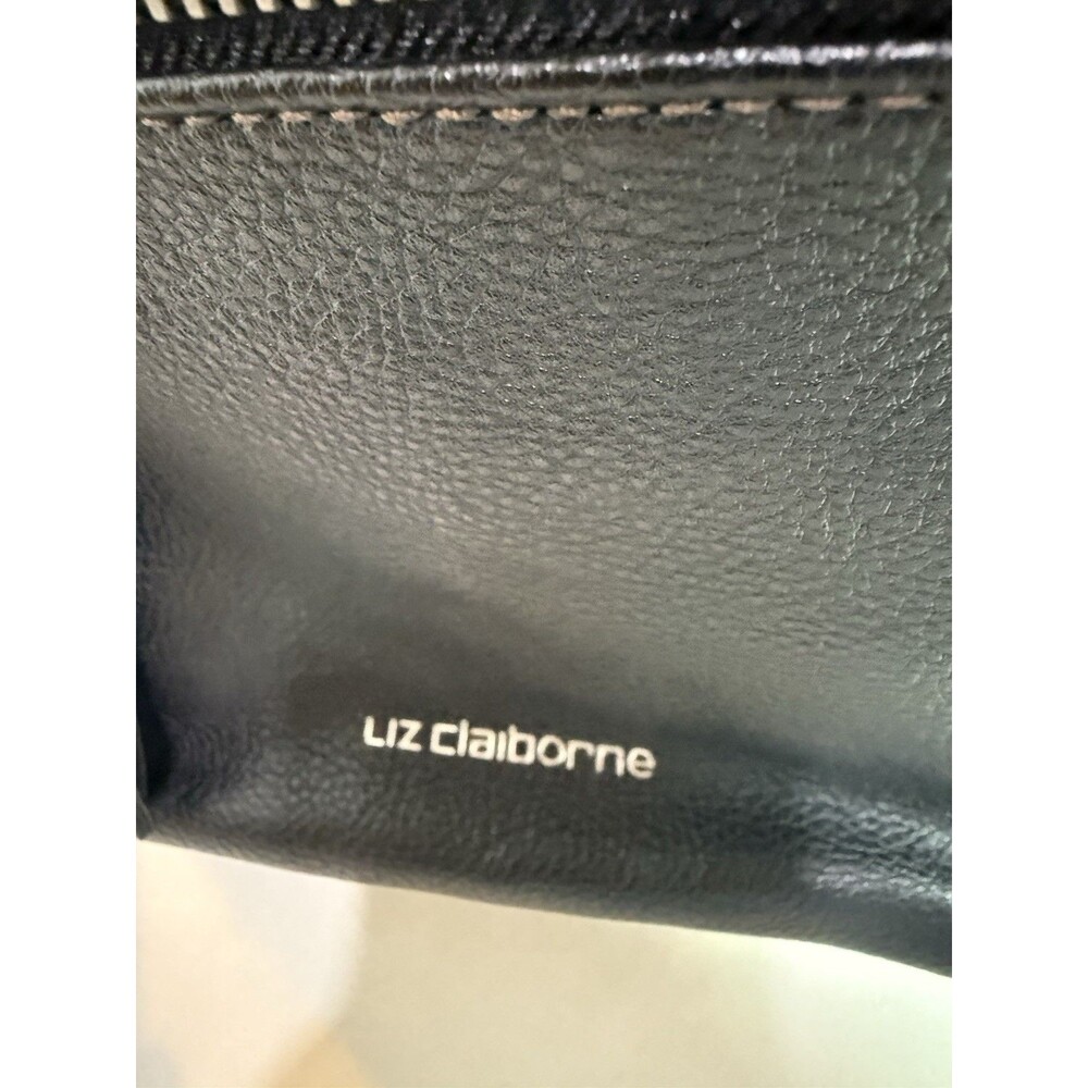 Liz Claiborne Black Leather Shoulder Bag / Hobo Purse – PreOwned